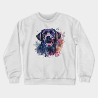 Labrador Retriever Pop Art Water Color For Dog Lovers Crewneck Sweatshirt